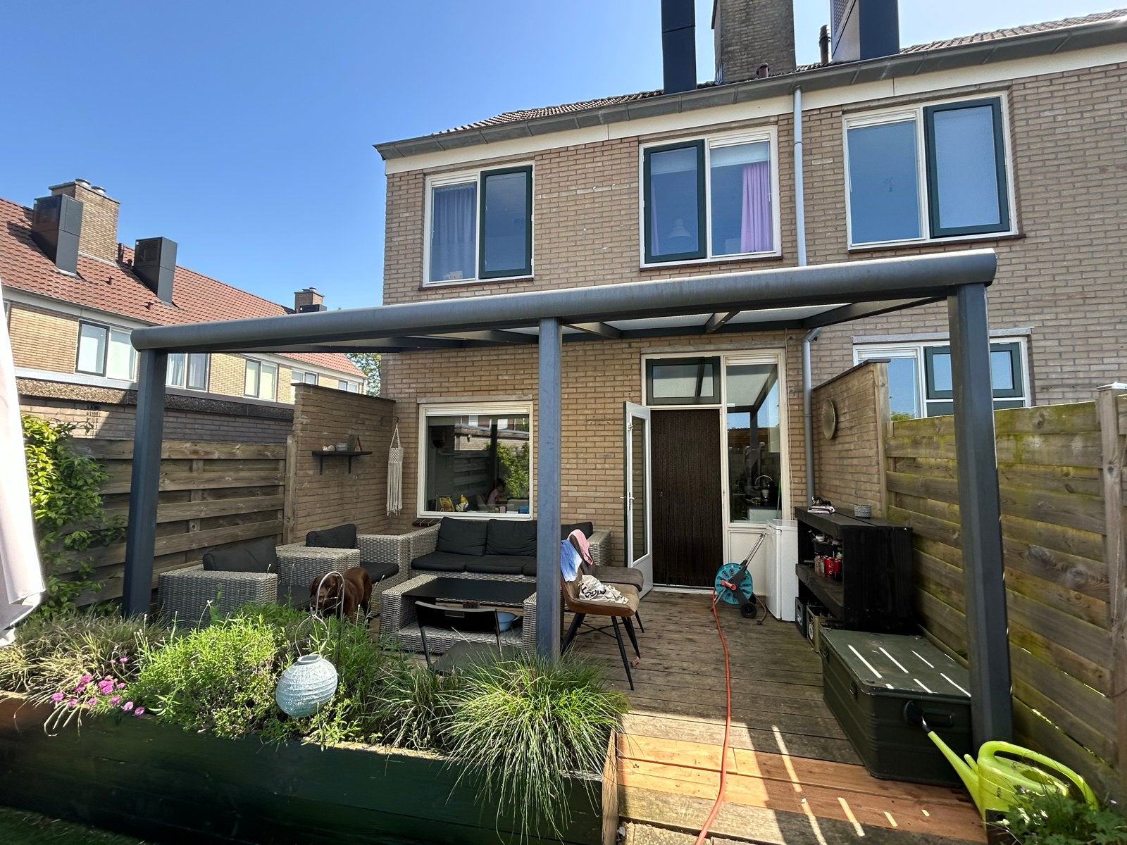 Moderne Veranda/Terrasoverkapping, Tuin en Terras, Overkappingen, Ophalen, Gebruikt, Veranda
