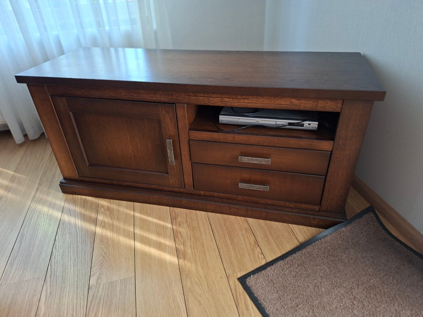 Mooi houten tv meubel, Ophalen, 100 tot 150 cm, Zo goed als nieuw, Minder dan 100 cm