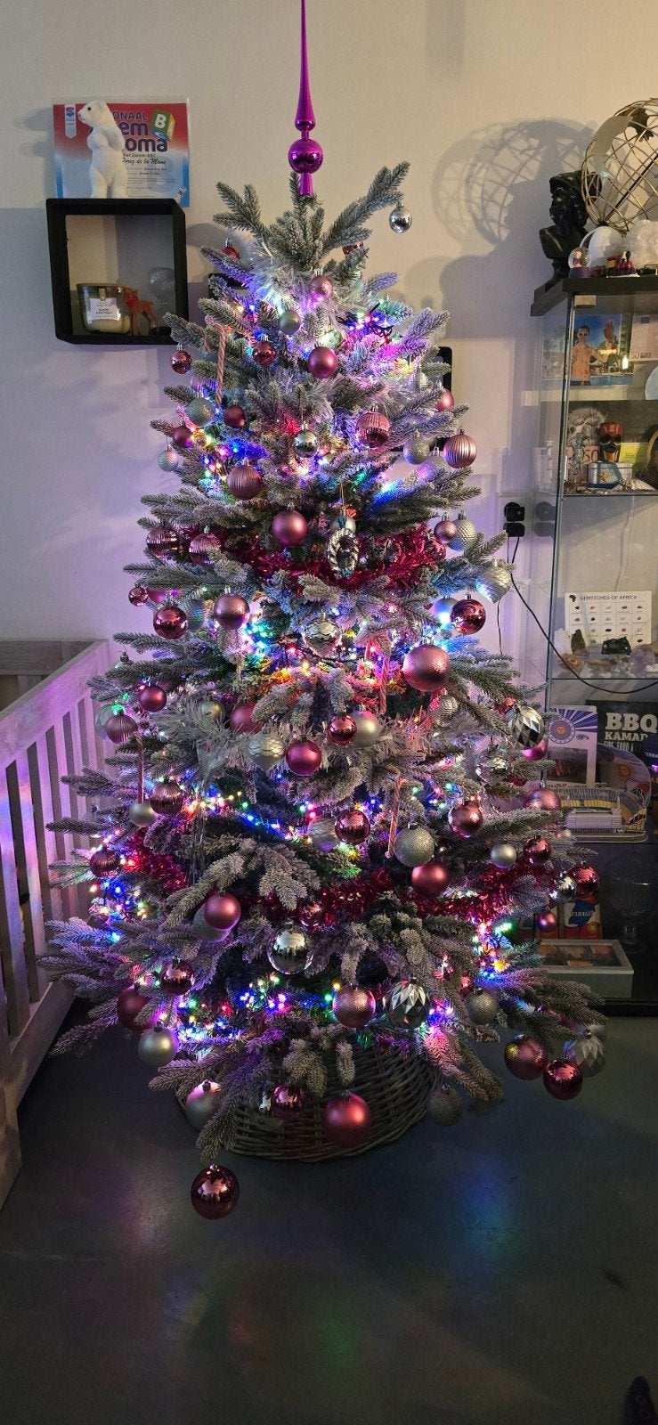 Kunstkerstboom met besneeuwde takken, Diversen, Ophalen, Zo goed als nieuw