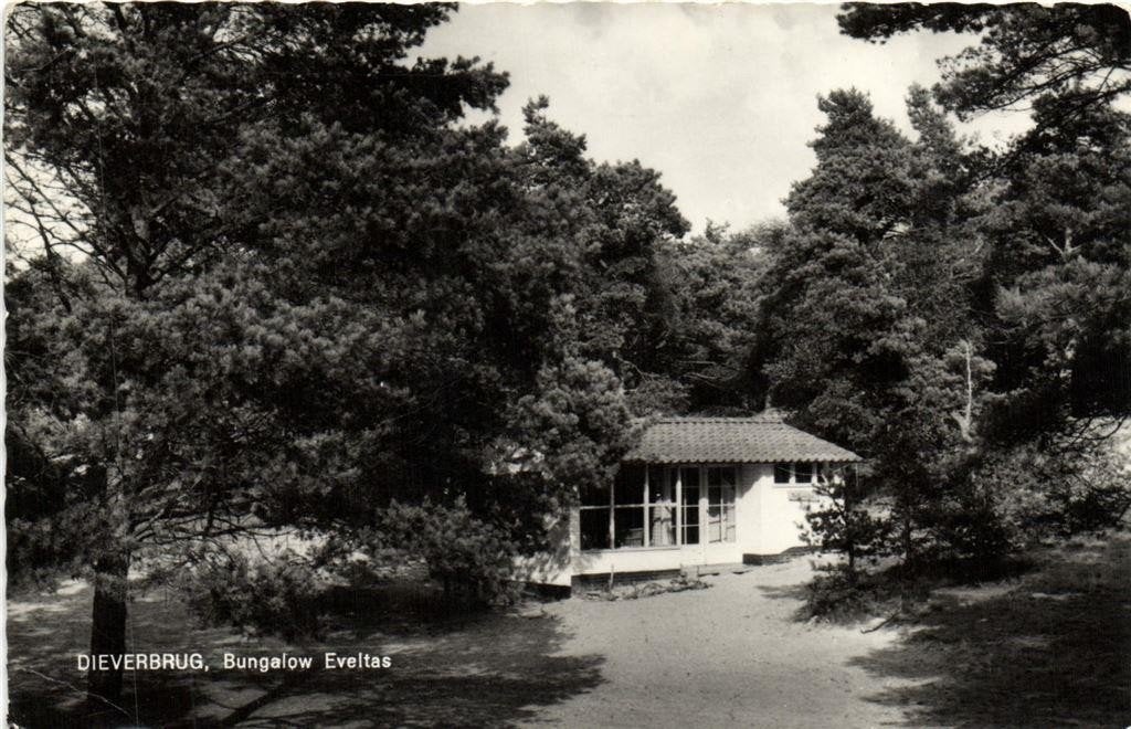Dieverbrug, Bungalow Eveltas - gelopen, Ophalen of Verzenden, 1960 tot 1980, Gelopen, Drenthe