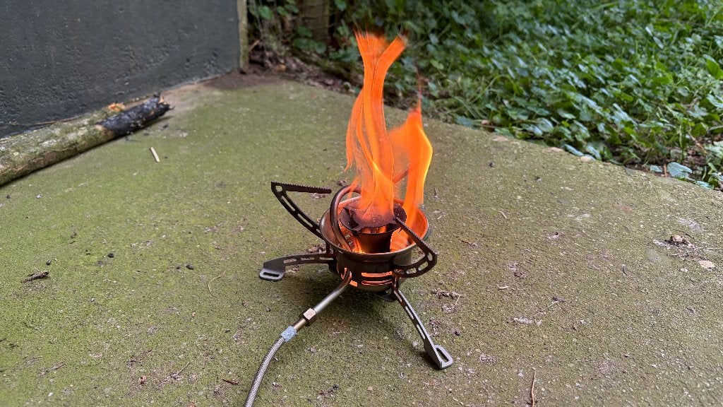 Primus Multifuel Stove Gas/Benzine Brander, Caravans en Kamperen, Ophalen of Verzenden, Gebruikt