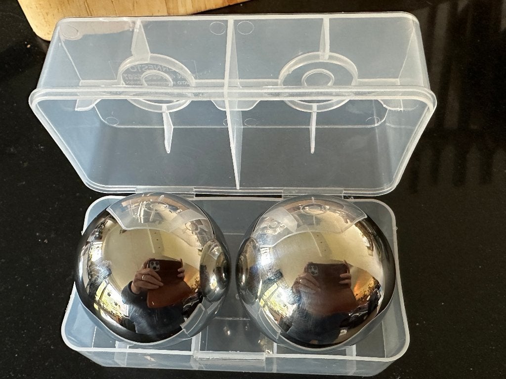 Ernesto RVS Ijsballen / Whiskystenen (Set van 2 of 6) -NIEUW, Ophalen, Ernesto, Overige typen, Metaal