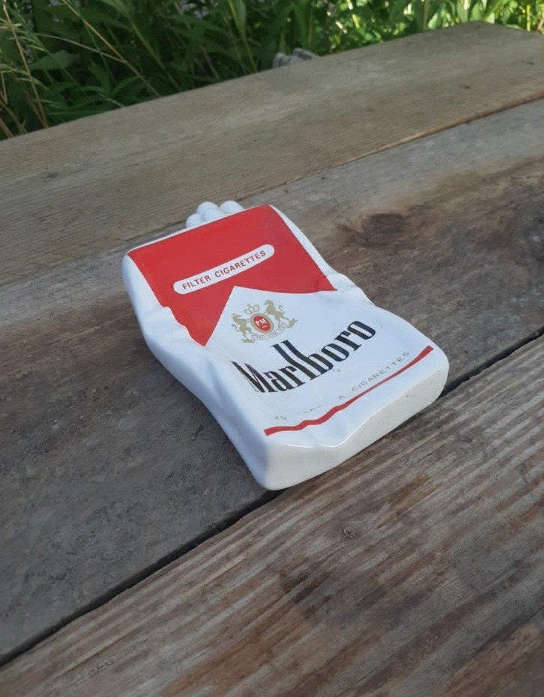 Retro MARLBORO Asbak - (keramische / Cafe / Camel), Ophalen of Verzenden, Zo goed als nieuw