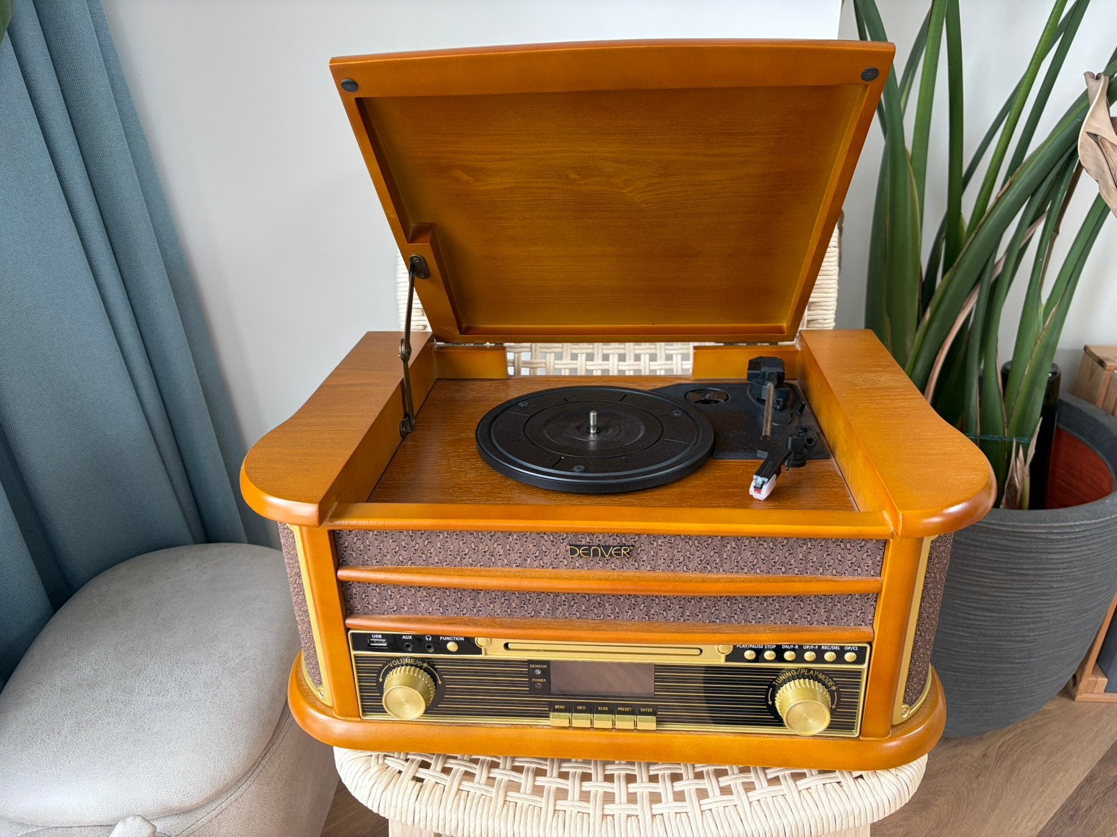 Denver Retro Radio Platenspeler MRD51, Ophalen, Gebruikt