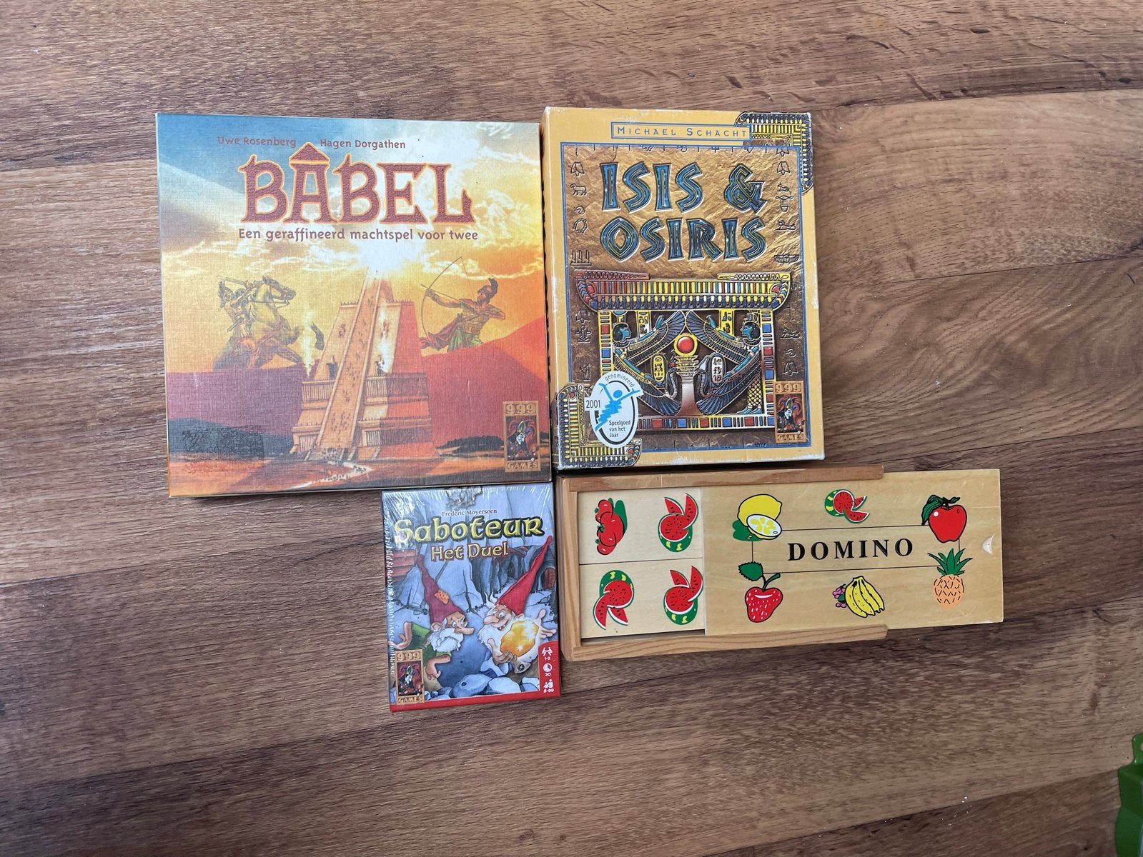 Bordspellen set: Babel, Saboteur Het Duel, Isis & Osiris, Do, Een of twee spelers, Ophalen of Verzenden, Gebruikt