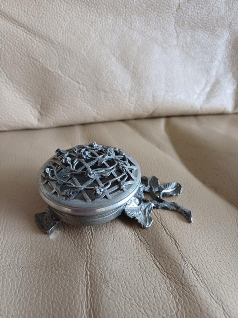 Royal Selangor Pewter Potpourri Houder Roos, Antiek en Kunst, Antiek | Tin, Ophalen of Verzenden