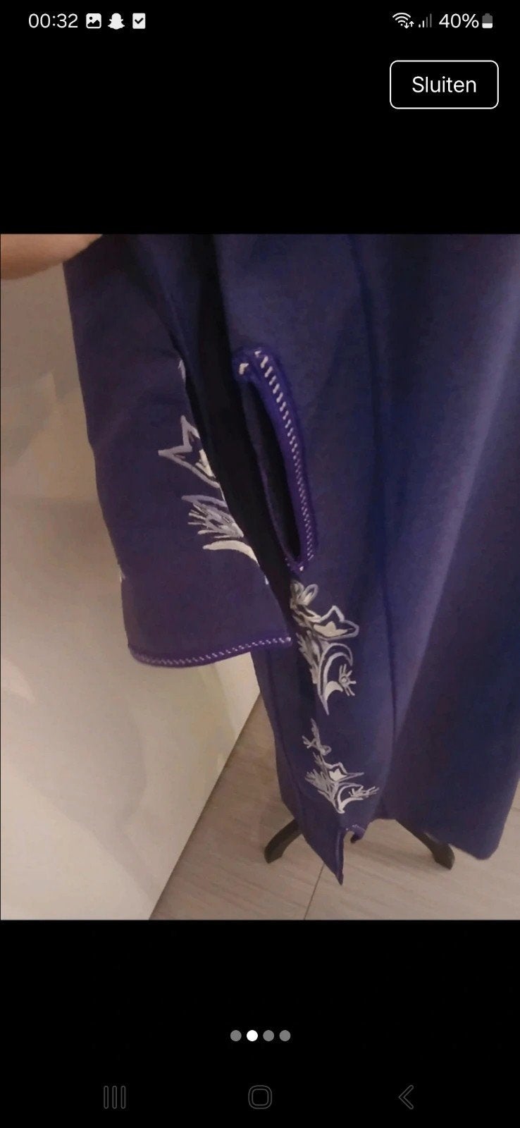 Jelabba l xl nieuw, Ophalen, Overige typen, Zwart, Maat 46/48 (XL) of groter
