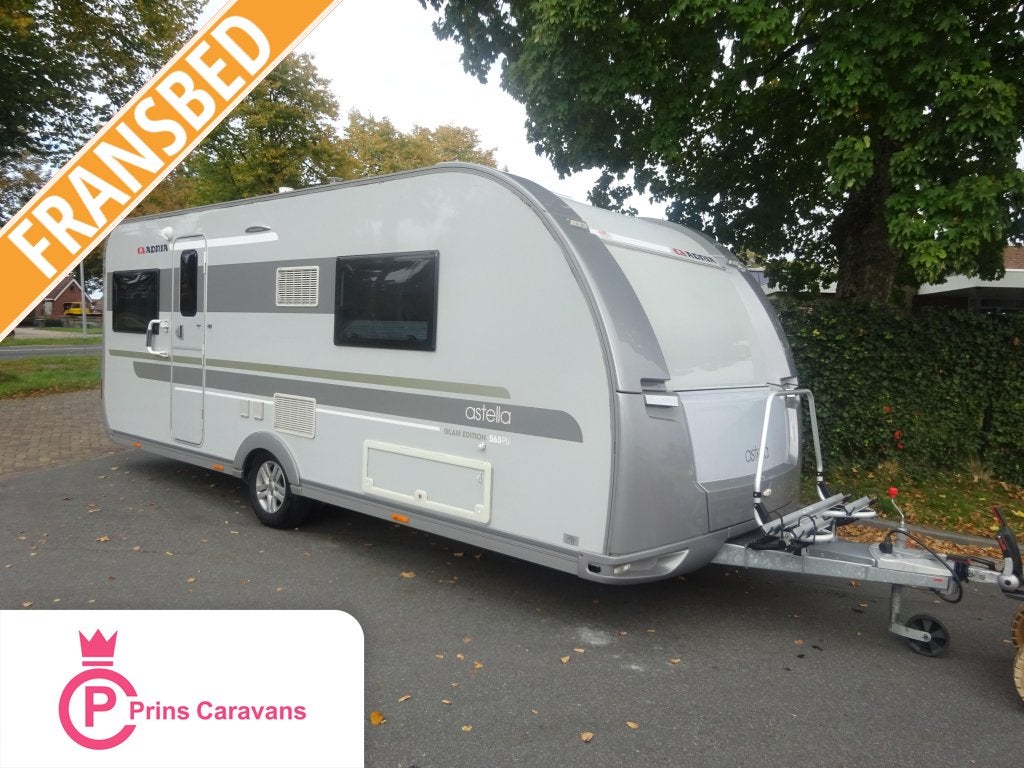 Adria Astella 563 PU GlamEdition #UNIEK#, Caravans en Kamperen, Rondzit, Schokbreker, Bedrijf, 5 tot 6 meter