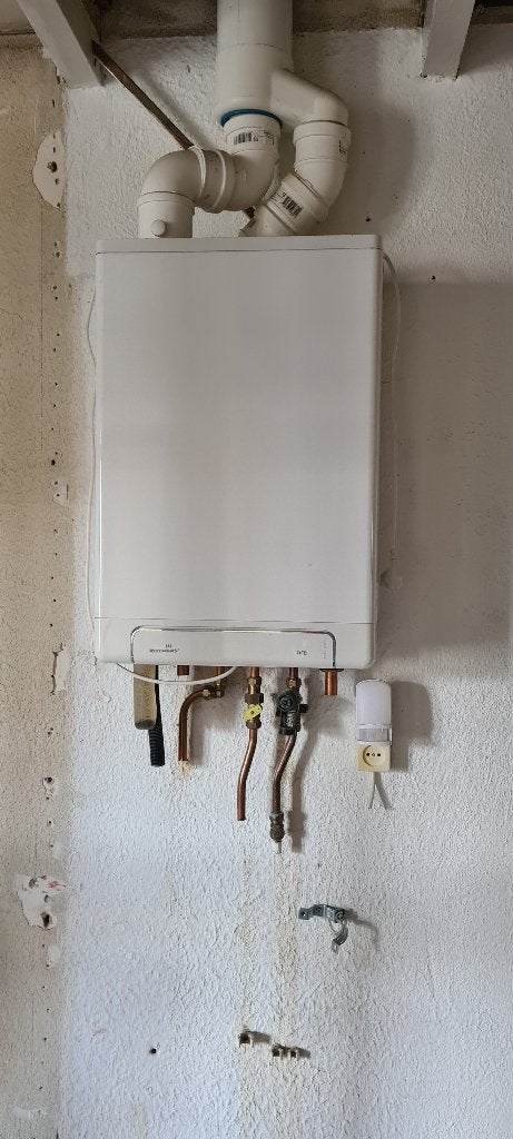Intergas Kompakt HRE CV-ketel, Ophalen, 30 tot 80 cm, Gebruikt, Hoog rendement (Hr)