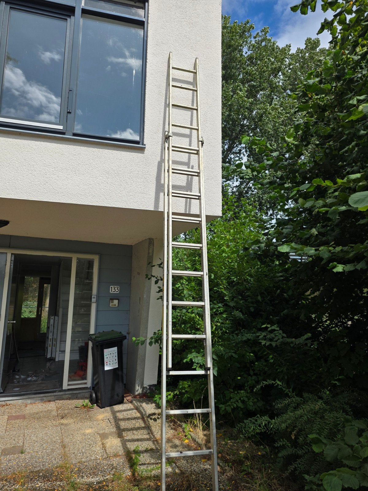 Uitschuifbare ladder - Ideaal voor diverse klussen, Ophalen of Verzenden, 4 meter of meer