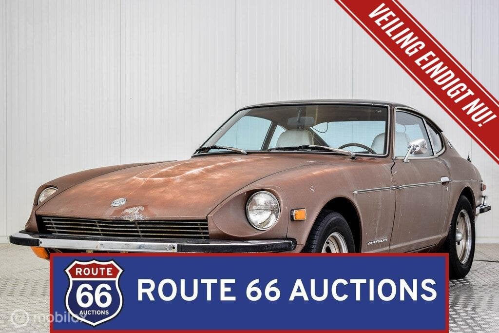 Datsun 240Z | 1973 | Route 66 Auctions, Auto's, Overige merken, Overige carrosserieën, Zwart, Bedrijf
