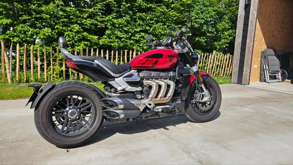 Triumph Rocket 3 R, bj sept 2022, km stand 6905, € 19.500,-, Motoren, Motoren | Triumph, LED Verlichting, Nieuw, Motorrijbewijs A