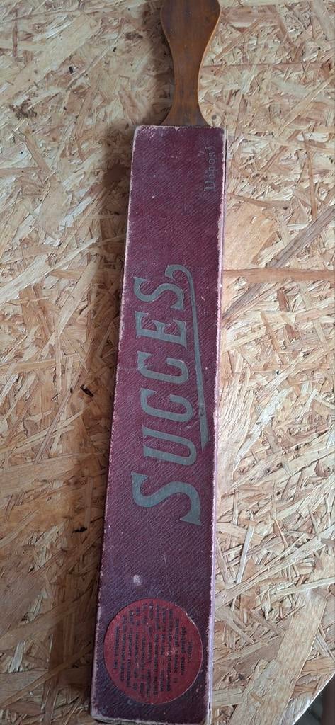 Vintage scheermes strop 'Succes' in originele doos, Antiek en Kunst, Antiek | Woonaccessoires, Ophalen of Verzenden