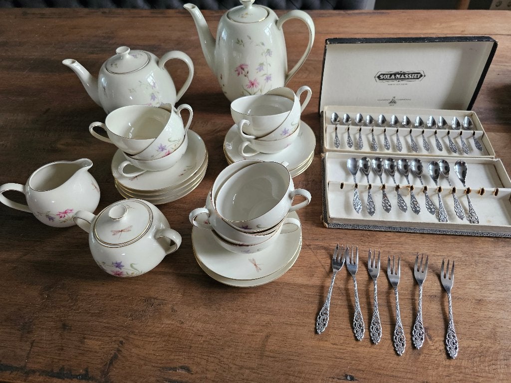 Vintage servies Arzberg voor high tea, Huis en Inrichting, Keuken | Servies, Ophalen, Overige typen, Zo goed als nieuw, Overige stijlen