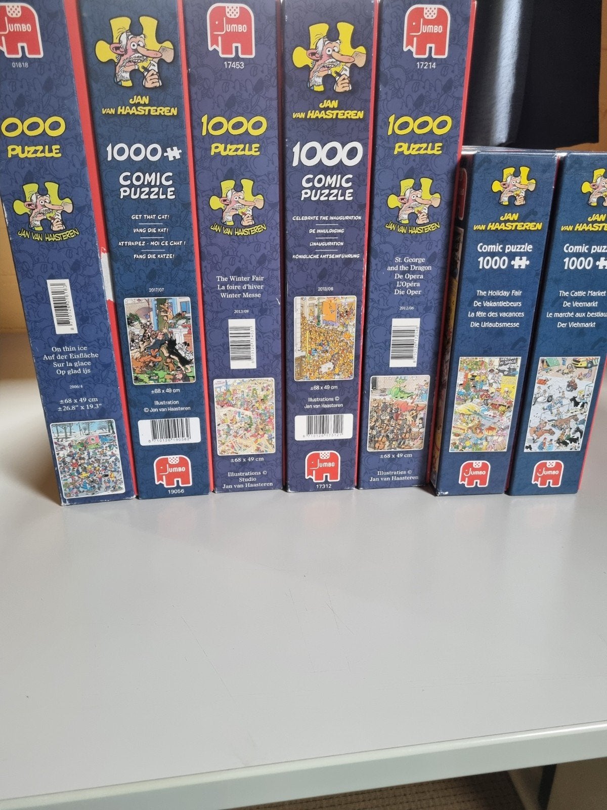 jan van Haasteren 1000 stukjes, Ophalen, 500 t/m 1500 stukjes, Zo goed als nieuw