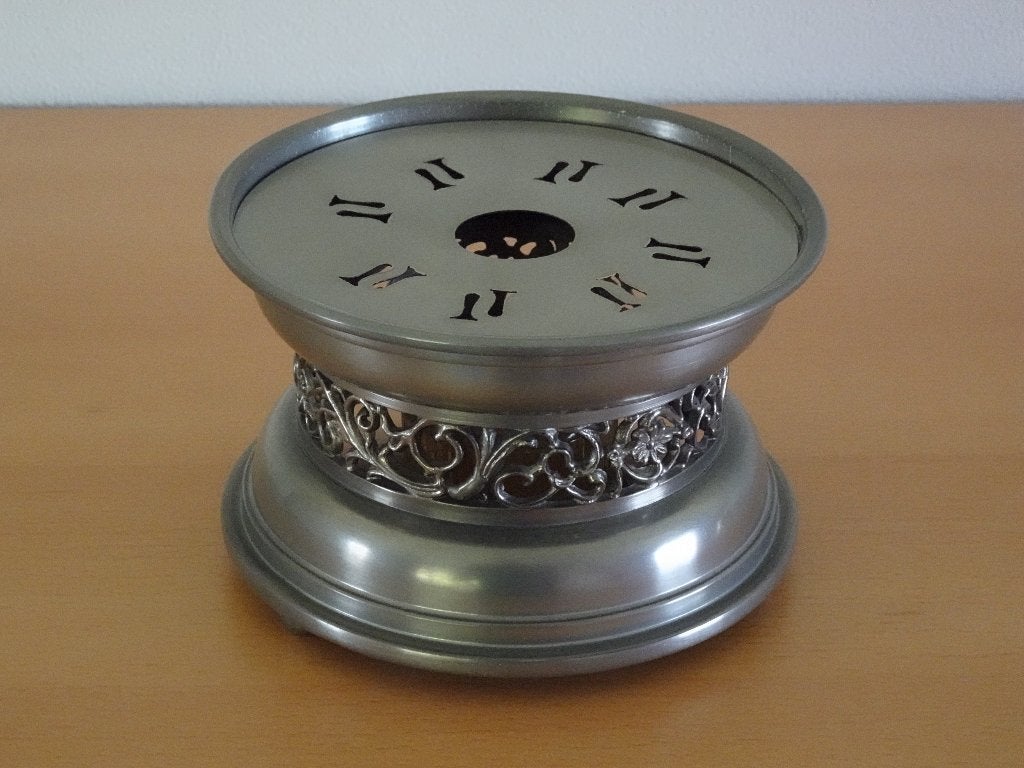 Elegant theelicht tin rond, Ophalen, Overige merken, Overige typen, Vintage