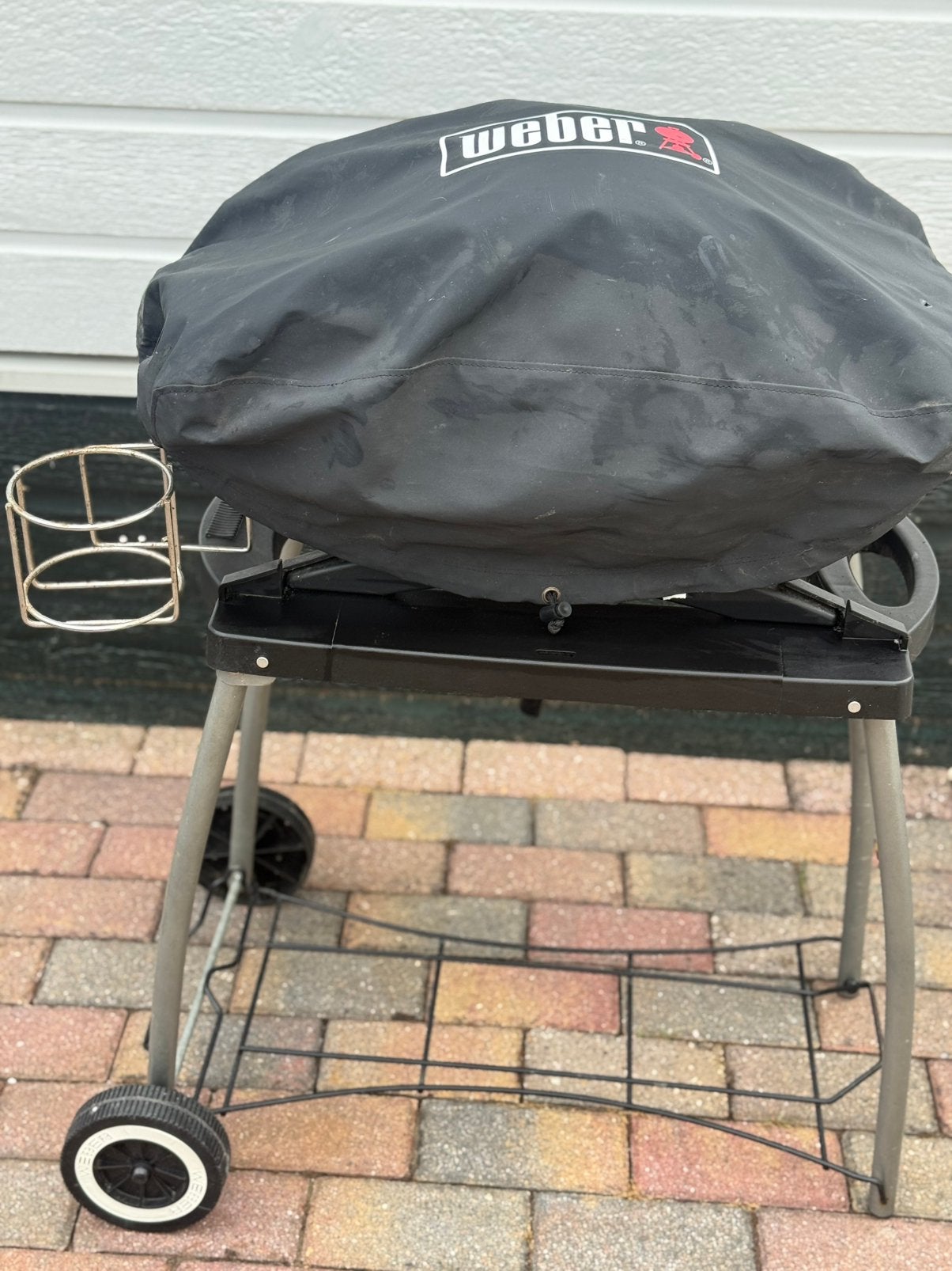 Weber gasbbq op standaard, Tuin en Terras, Ophalen, Gebruikt
