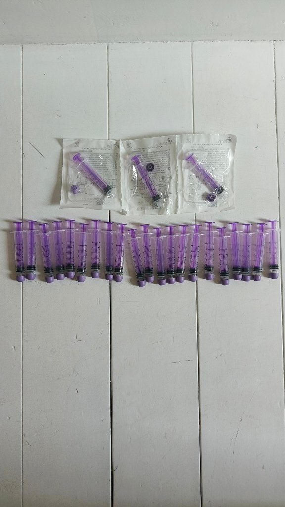 24x 5ml spuitjes voor zuigelingen (bij)voeding of bewaren, Ophalen of Verzenden, Nieuw, Overige typen, Overige merken