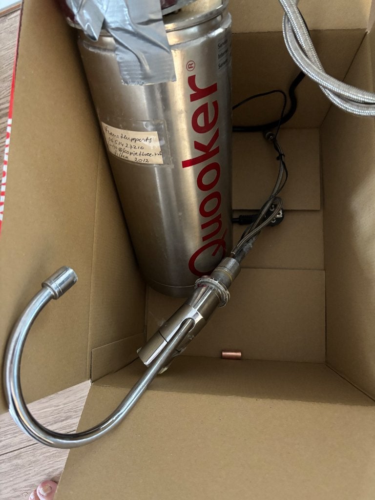 Defecte Quooker, Ophalen, Gebruikt