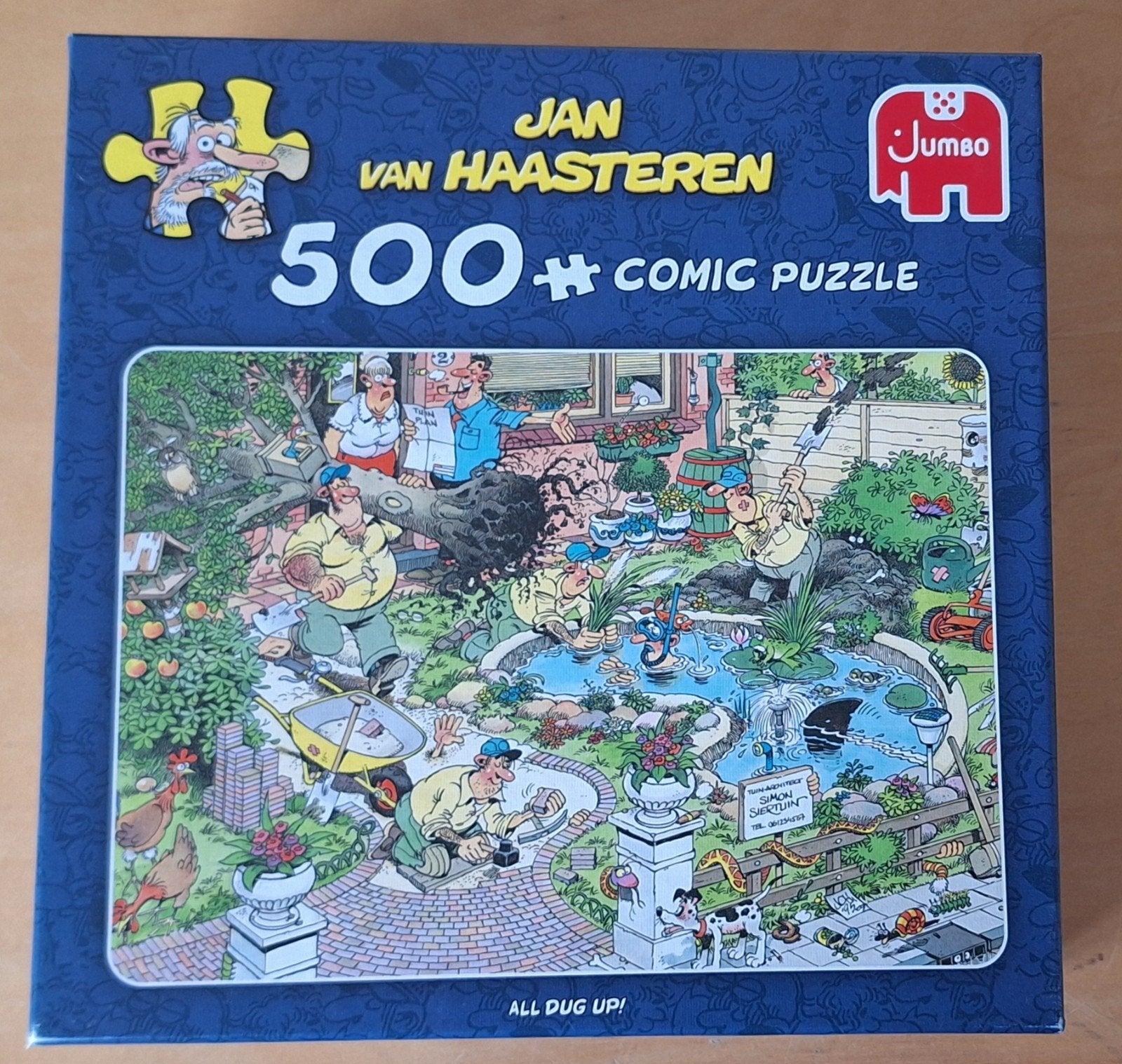 Jan van Haasteren puzzel: De Tuinruimers, Ophalen of Verzenden, 500 t/m 1500 stukjes, Zo goed als nieuw, Legpuzzel