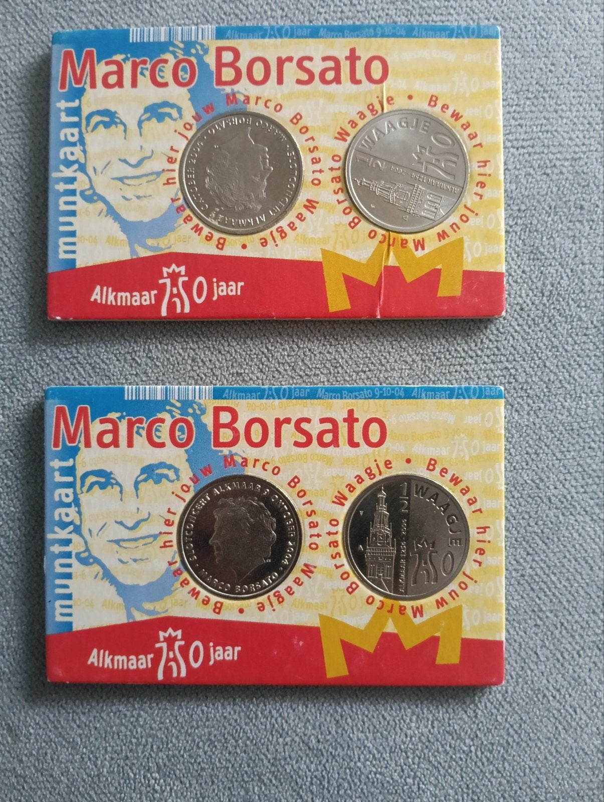 Marco Borsato Muntkaart Alkmaar 750 jaar, Postzegels en Munten, Ophalen of Verzenden, Koningin Beatrix, Overige waardes, Setje