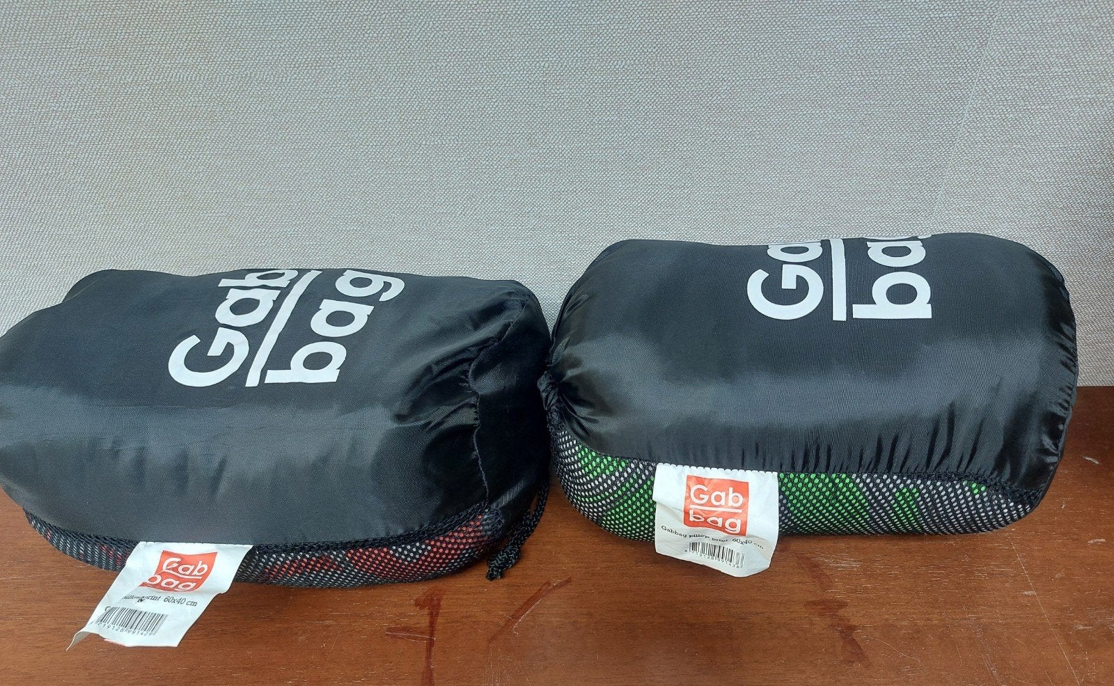 Set van 2 Gabbag Comfortabele Reis- en Kampeerkussens, Caravans en Kamperen, Gebruikt, ., Ophalen of Verzenden, .