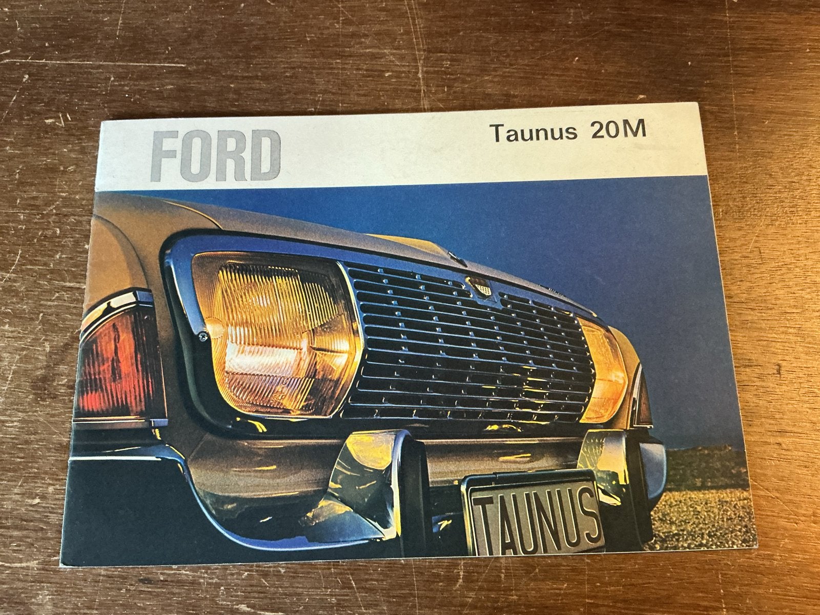 Ford Taunus 20M brochure uit 1968, Ophalen of Verzenden, Gelezen, Ford