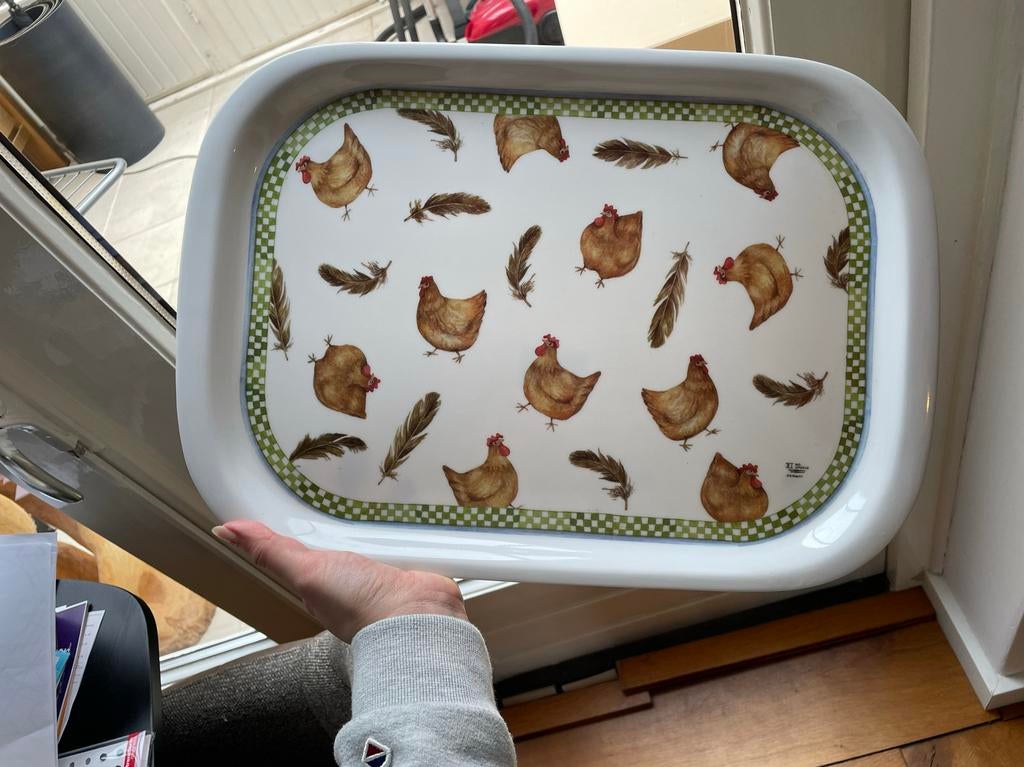 Dienblad kippen, pasen Jet Ter Steege, Huis en Inrichting, Ophalen of Verzenden, Zo goed als nieuw