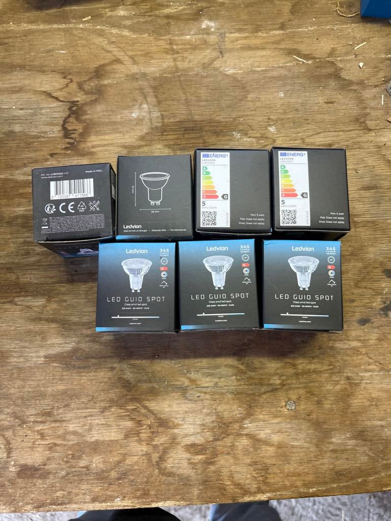 Ledvion LED GU10 Spots - 5W, 345 Lumen, Nieuw, Huis en Inrichting, Lampen | Losse lampen, Ophalen, Led-lamp, Minder dan 30 watt