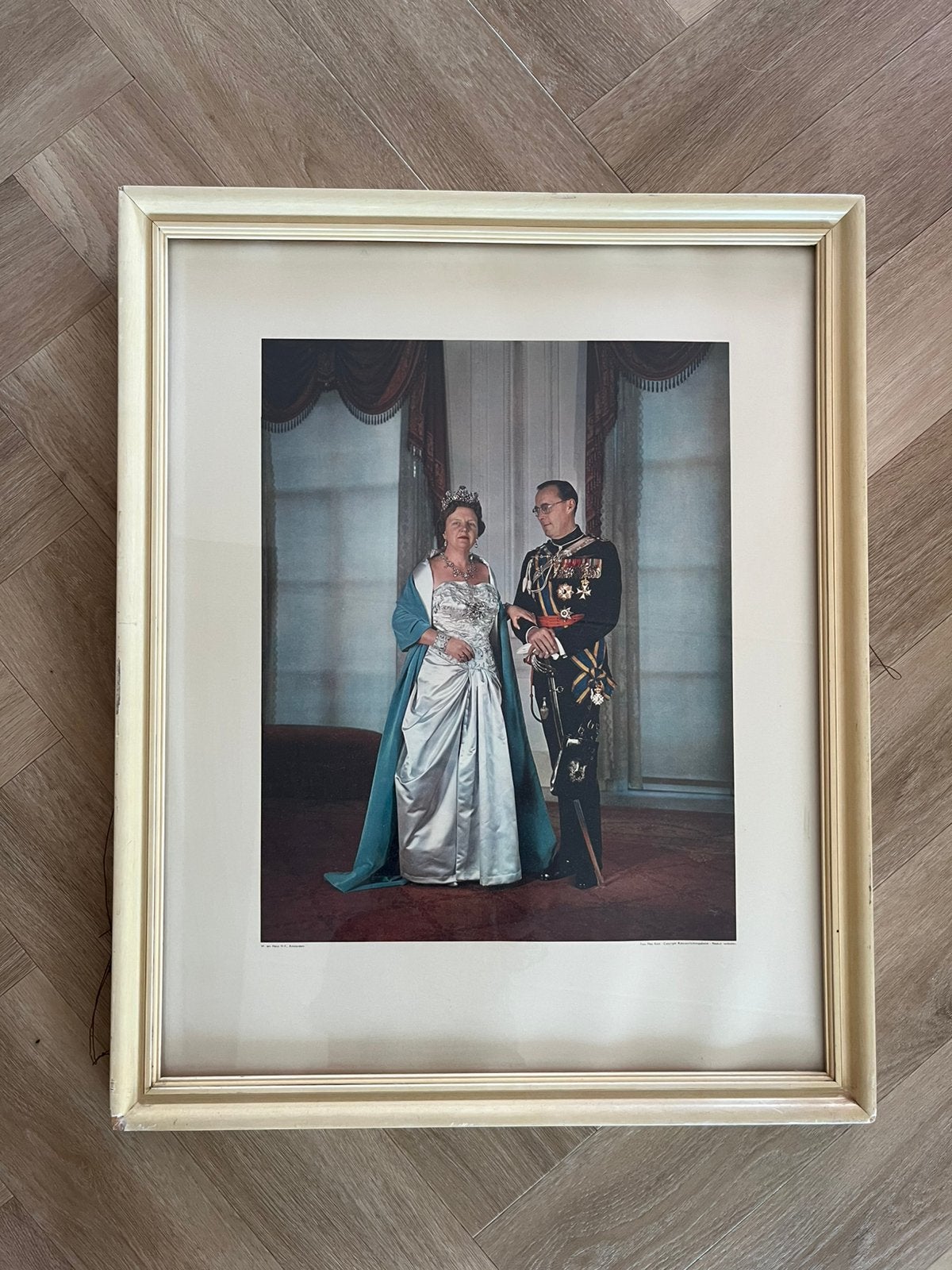 Portret foto Bernard en Juliana, Verzamelen, Ophalen, Gebruikt, Nederland, Kaart, Foto of Prent