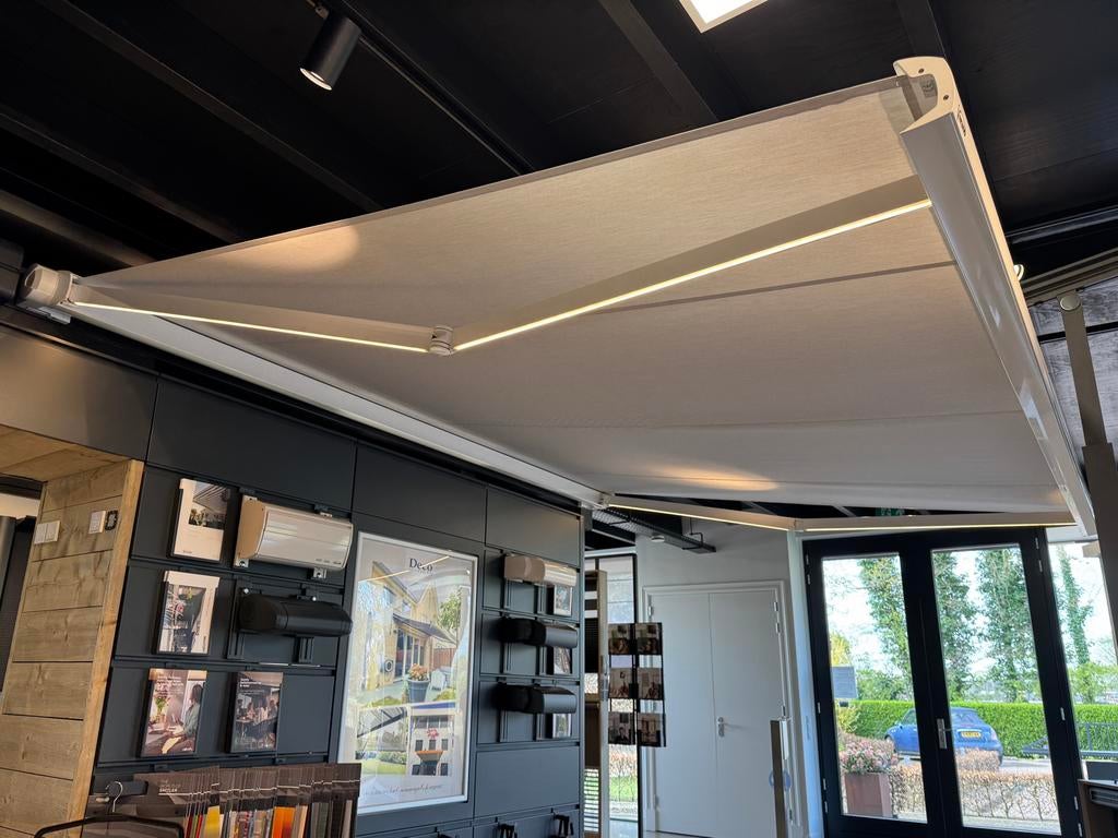 **NIEUW Verano zonnescherm 4x3 met LED**, Ophalen, 250 cm tot 450 cm, Nieuw, Elektrisch