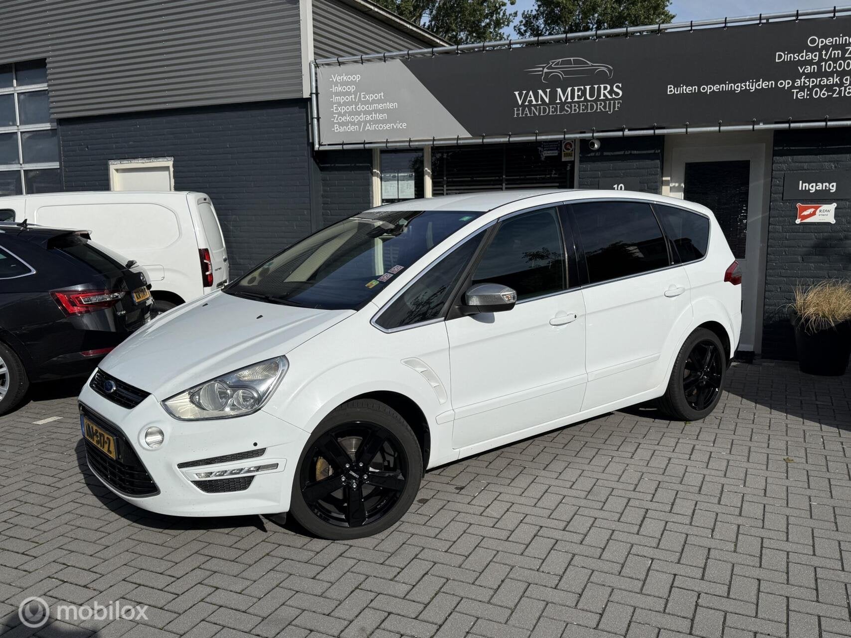 Ford S-Max 2.2 TDCi Titanium Automaat, 200 PK, Cruise, Trekh, Auto's, Euro 5, Gebruikt, Zwart, 4 cilinders