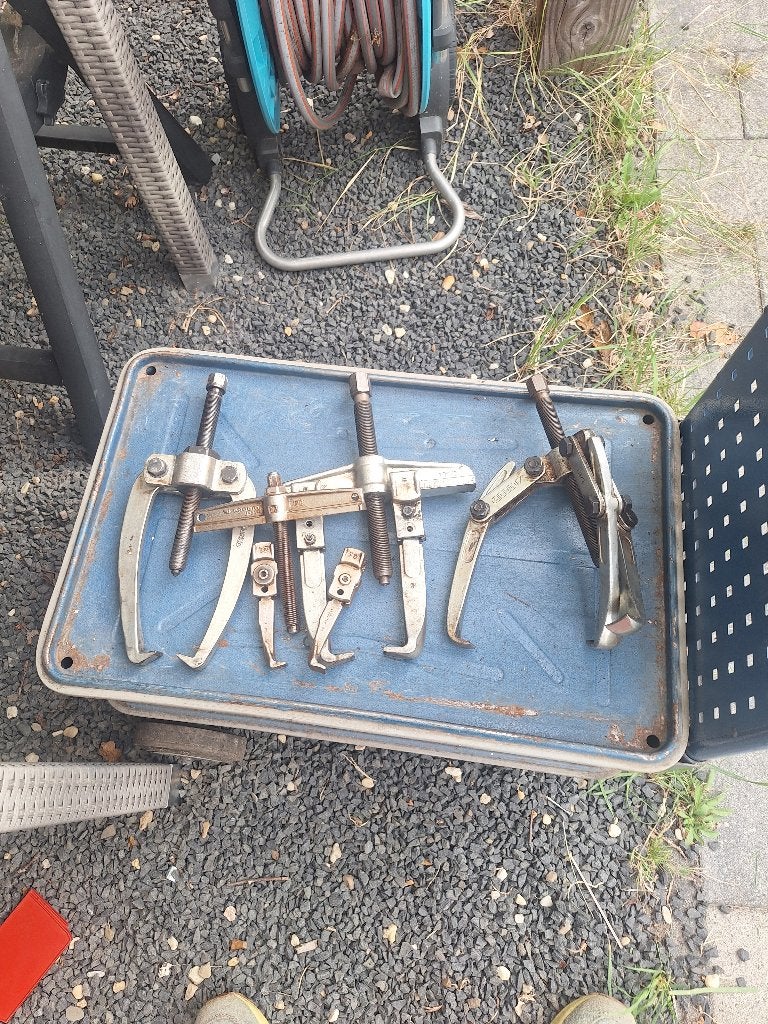 Poelie trekkers 4 stuks, Auto diversen, Autogereedschap, Ophalen of Verzenden, Gebruikt