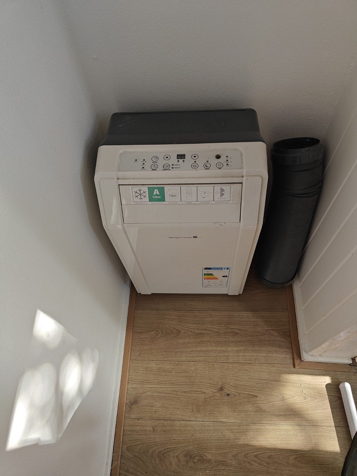 Mobiele airco - Energieklasse A - 75m³, Ophalen, Gebruikt, Minder dan 60 m³, 3 snelheden of meer