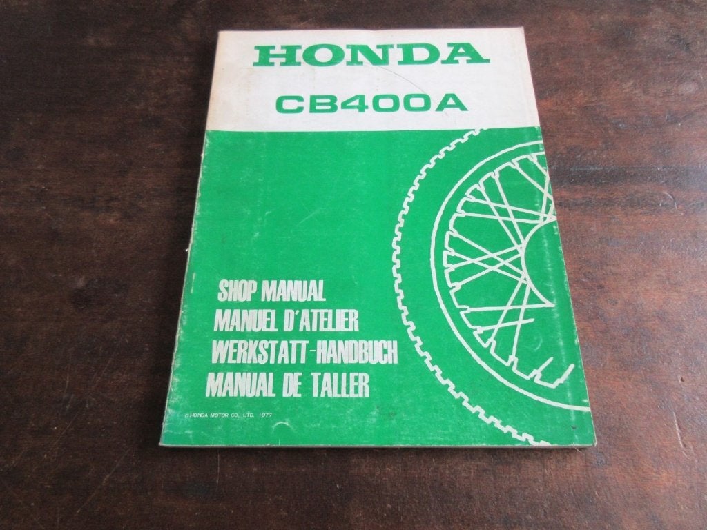 Honda CB400A werkplaatshandboek manual, Motoren, Ophalen of Verzenden, Honda