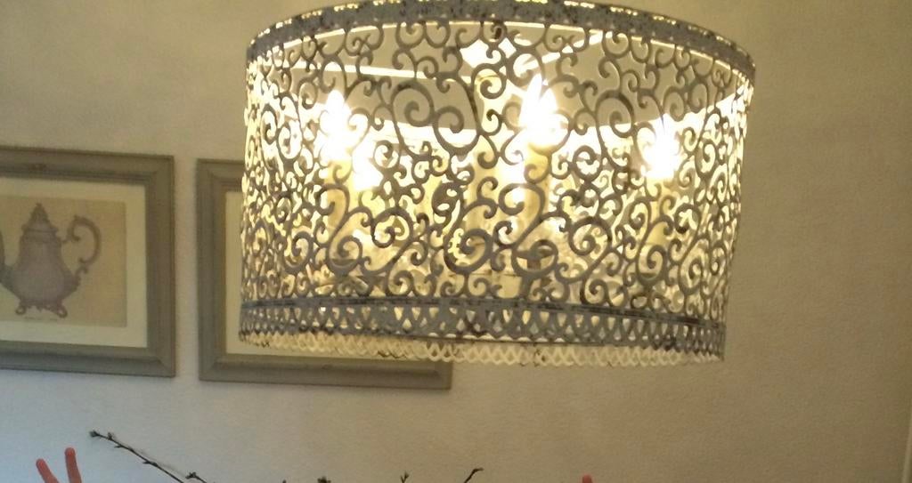 Hanglamp, Ophalen, Zo goed als nieuw, Metaal, Minder dan 50 cm