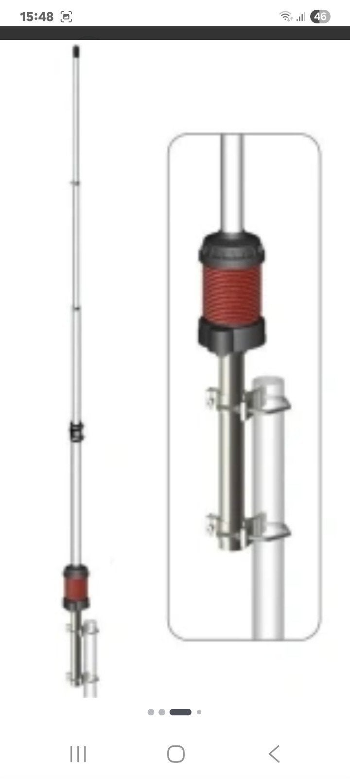 Sirio Gainmaster 5/8 Golf van 736 cm lang. IZGS, Ophalen, Zo goed als nieuw, Antenne