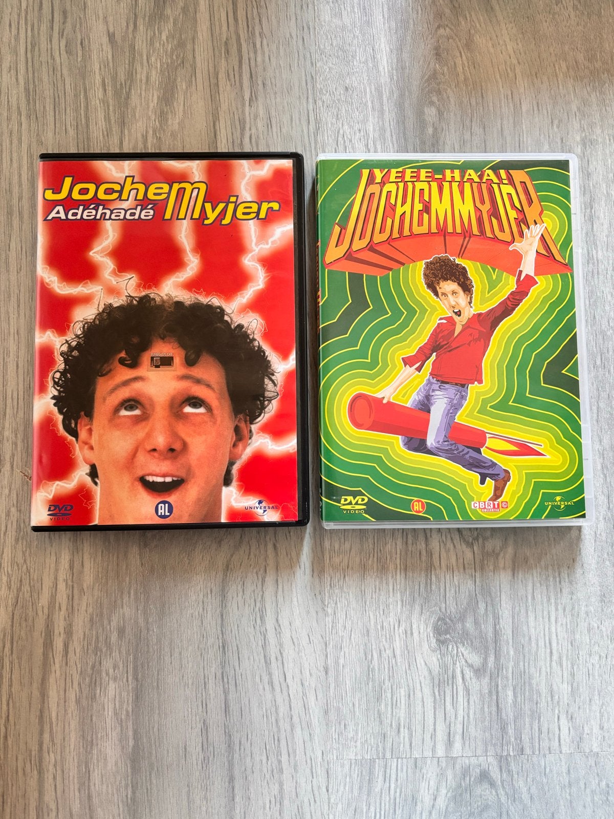 #3 Jochem Myjer DVD's: Adéhadé & Yeee-Haa! (2 stuks), Alle leeftijden, Ophalen of Verzenden, Gebruikt