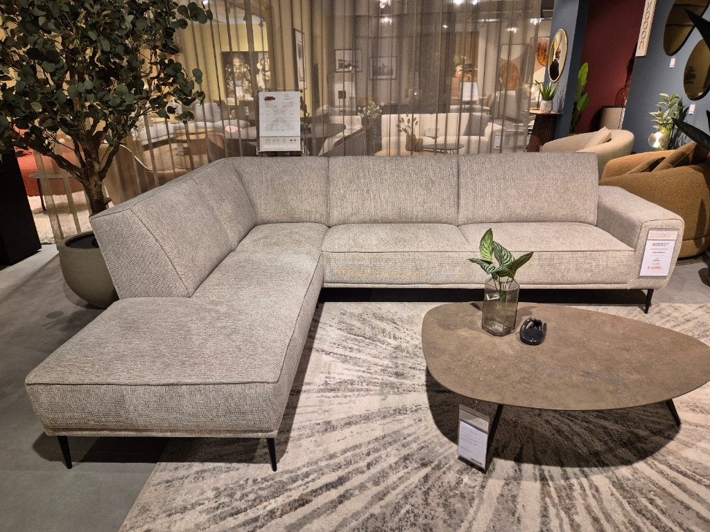 XOOON Hoekbank Puglia, Ophalen, Nieuw, Vierpersoons of meer, Stof