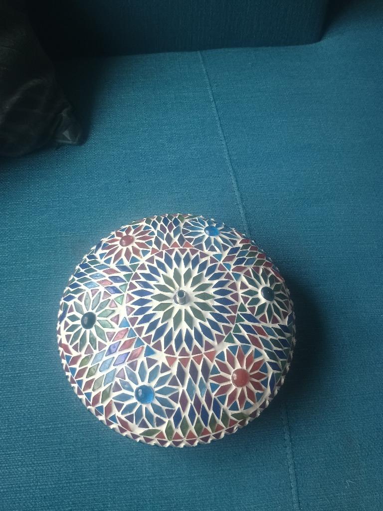 Plafondlamp, Ophalen, Zo goed als nieuw, Glas
