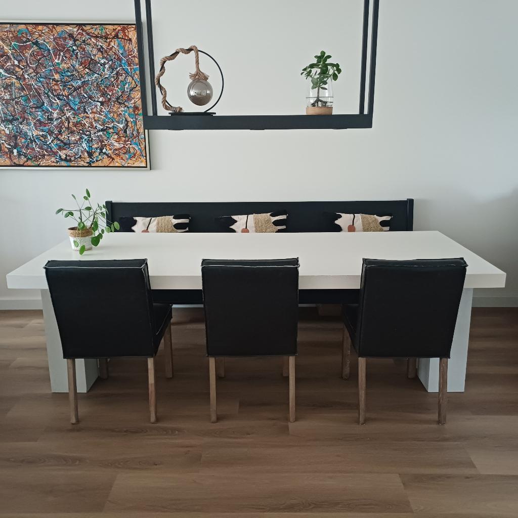 Eettafel, Huis en Inrichting, Tafels | Eettafels, Ophalen, Gebruikt, 200 cm of meer, 50 tot 100 cm