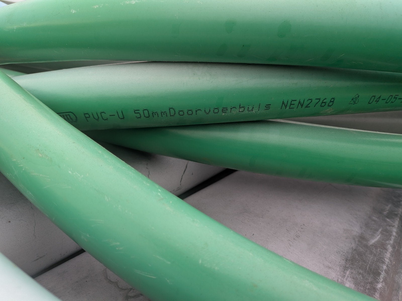 PVC-U 50mm afvoerbuis met bocht. 10 stuks diverse kleuren., Ophalen, Afvoer, Pvc, 2 tot 4 meter