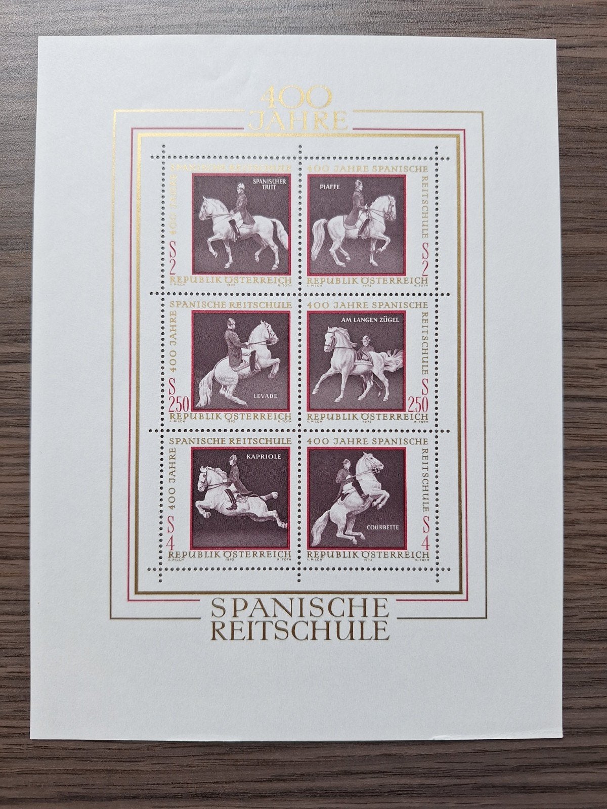 Blok Spaanse rijschool, 400 jaar, Ophalen of Verzenden