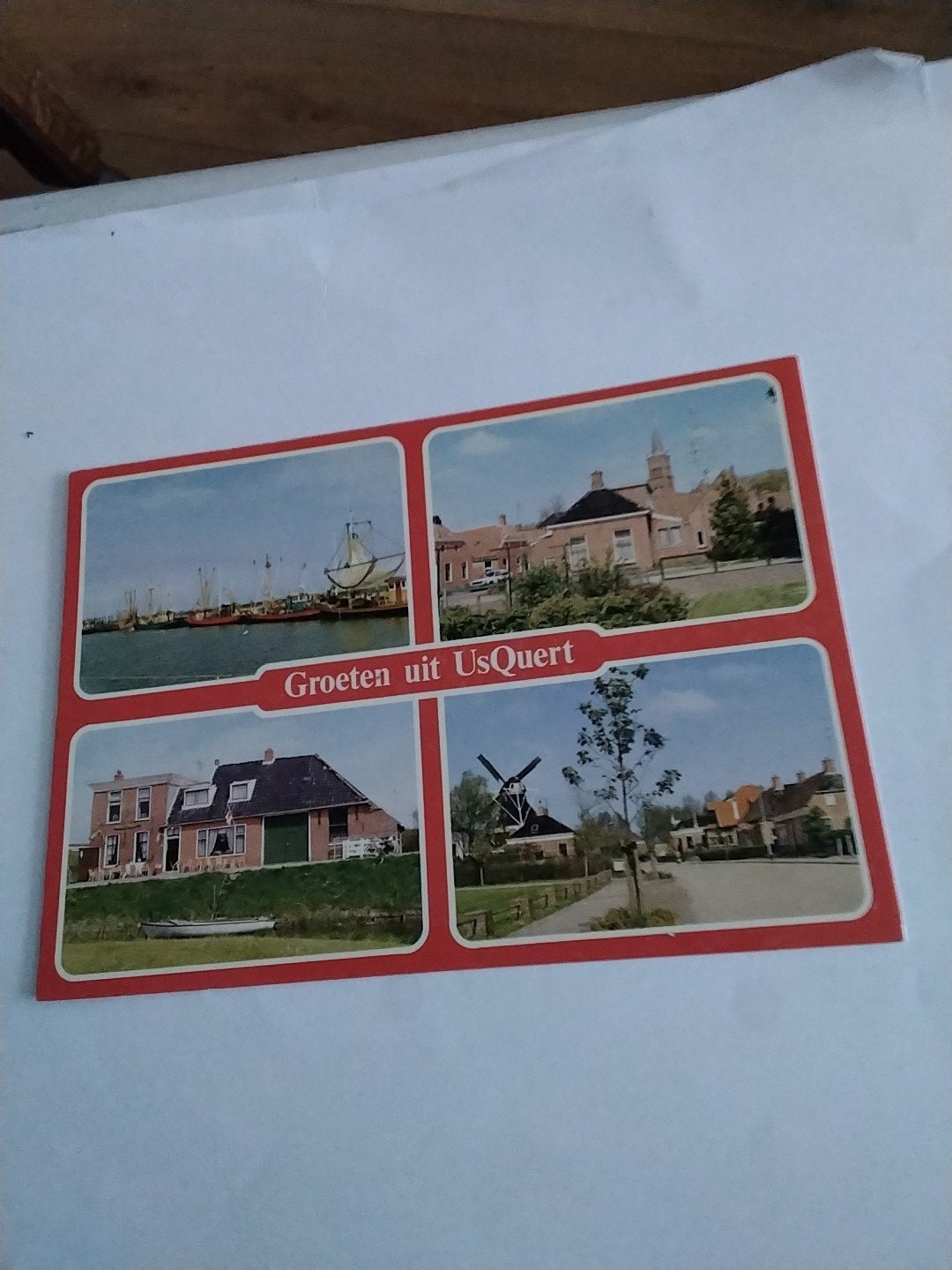 Ansichtkaart Groeten uit Usquert - Vintage, Ophalen of Verzenden, 1960 tot 1980, Gelopen, Groningen