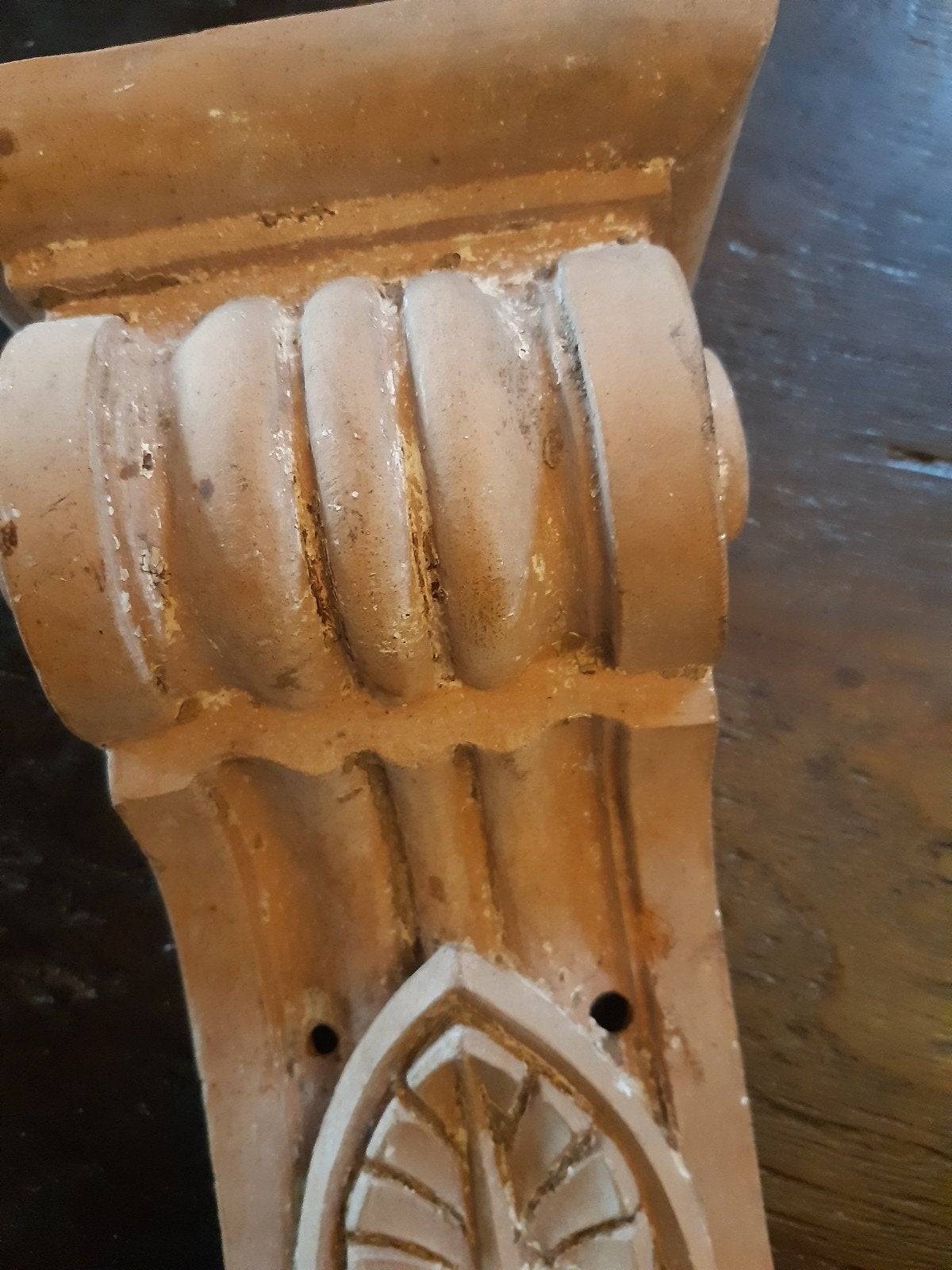 antieke aardewerk console in orginele kleur, Ophalen of Verzenden