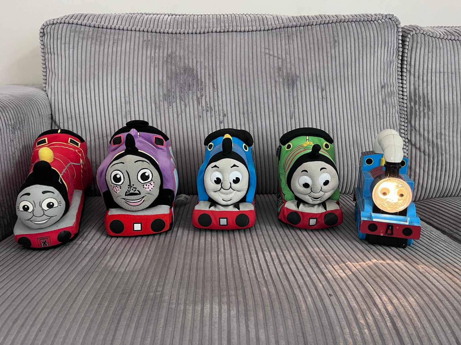 Thomas de Trein knuffels en zaklamp, Ophalen of Verzenden, Gebruikt