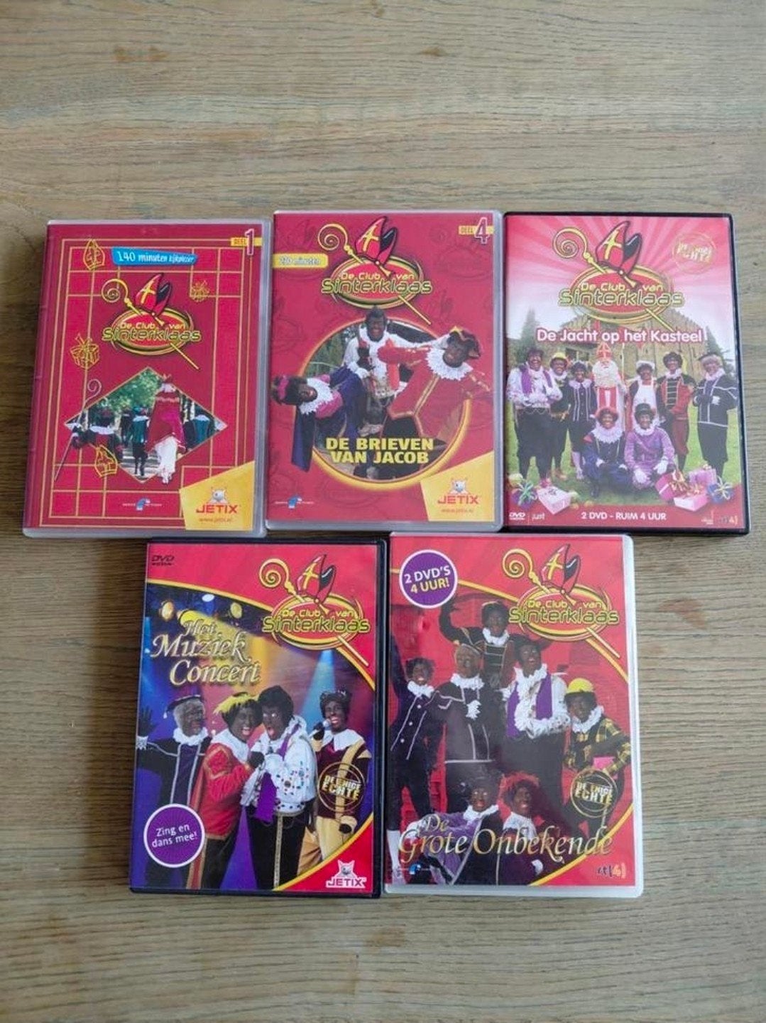 Club van Sinterklaas 1,4,9, grote onbekende + concert, Alle leeftijden, Tv-serie, Ophalen of Verzenden, Zo goed als nieuw