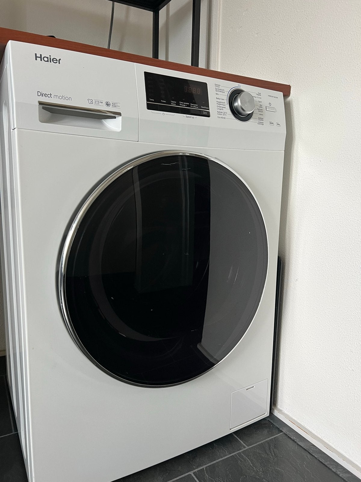 Haier HW80-B16636N wasmachine - 8kg, 1600 toeren, 8 tot 10 kg, Ophalen of Verzenden, 85 tot 90 cm, 1600 toeren of meer