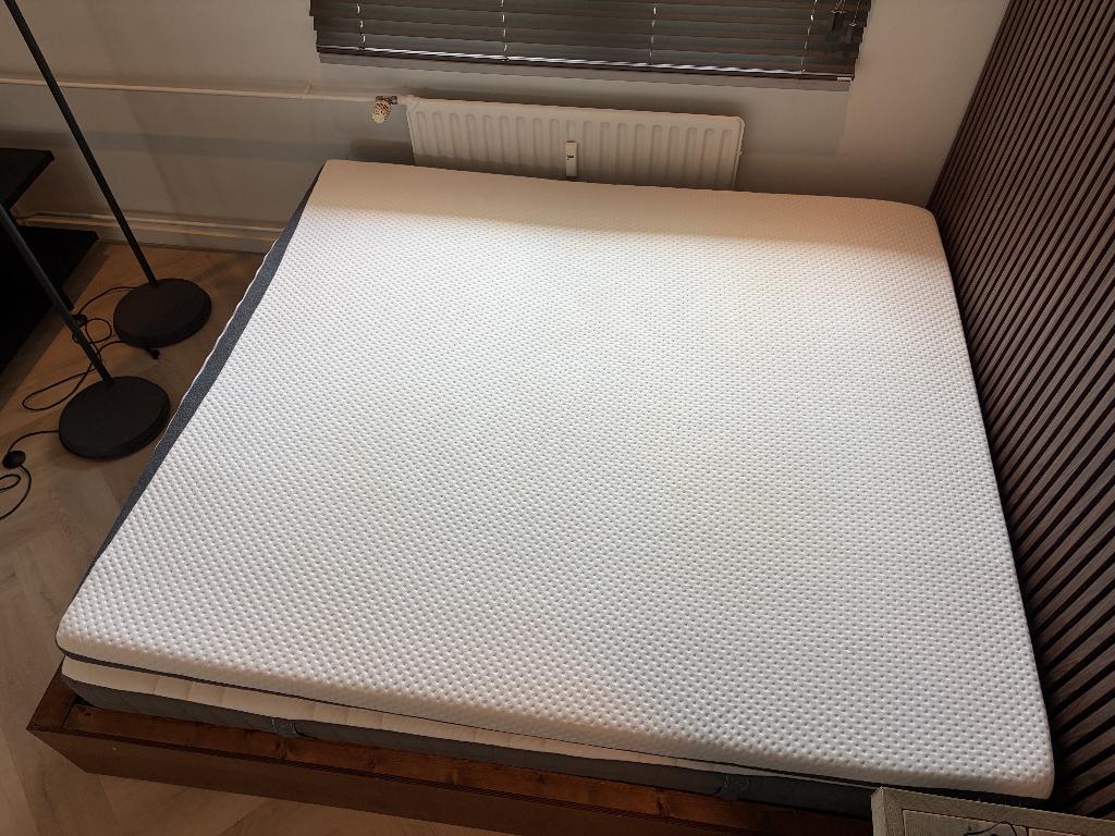 Matras inclusief lattenbodem en topper 180x200, Huis en Inrichting, Slaapkamer | Matrassen en Bedbodems, Ophalen, Gebruikt, Tweepersoons