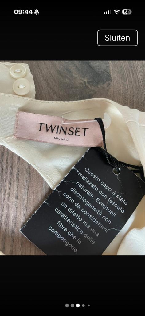 Nieuwe Twinset Jumpsuit Maat 40, Kleding | Dames, Ophalen of Verzenden, Zo goed als nieuw, Maat 38/40 (M), Beige